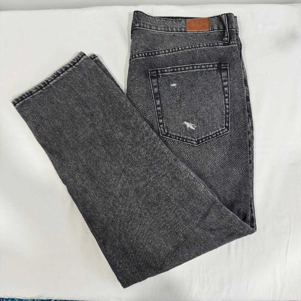 Women's BDG Urban Outfitters Slim Straight Jean Distressed Black Wash Size 31